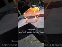 Contenedores de cuarzo a alta temperatura y resistentes a la corrosión y cilindros cuadrados de cuarzo