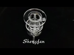 Reactor fotocatalítico de doble capa personalizado de primera calidad, vidrio de cuarzo transparente resistente a la corrosión