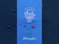 Reactor fotocatalítico de doble capa personalizado Instrumento de vidrio de cuarzo transparente P