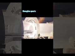 Brida de cuarzo transparente personalizada, resistente a altas temperaturas y a la corrosión