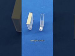 Ver demostración de cubeta colorimétrica de vidrio de cuarzo resistente a altas temperaturas y a la corrosión de 3,5 ml