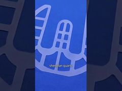 Ver placa de vidrio de cuarzo termoestable de forma cuadrada para demostración de semiconductores