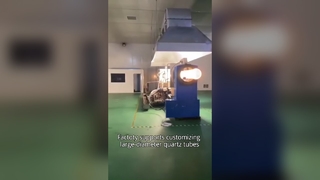 Tubo de horno de cuarzo de vidrio de cuarzo grande